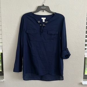Lightweight long sleeve roll up top